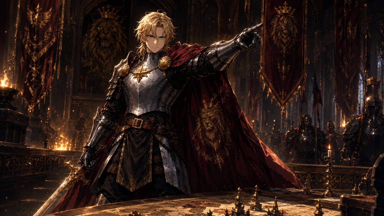 King on the throne